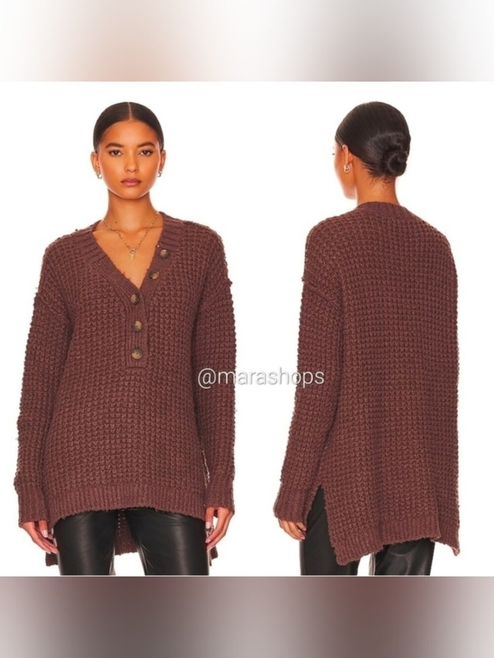 Free People Whistle Thermal Henley